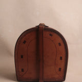 Vintage Leather Horseshoe Holder