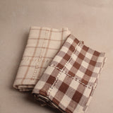 Hand Stitched Plaid Napkin