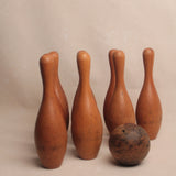 Vintage Bowling Pin Set