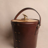 Vintage Leather Eagle Ice Bucket