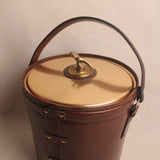 Vintage Leather Eagle Ice Bucket