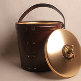 Vintage Leather Eagle Ice Bucket