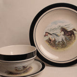 The Speckled Dinning Bowl | Running Horses