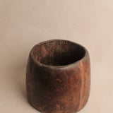 Vintage Hand-Carved Wooden Vessel
