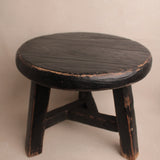 Antique Elmwood Baby Stool
