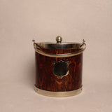 Vintage Wooden Crest Biscuit Bucket