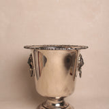 Vintage Silver Lion Head Champagne Bucket