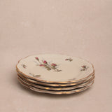 Vintage China Appetizer Plate Set