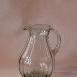 Handblown Fluted Pitcher