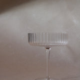 Gramercy Fluted Coupe Glass | Clear