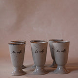 Midcentury French Mazagran Coffee Cups | Set of 6