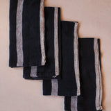 Laundered Linen Indigo Napkins | Set of Four