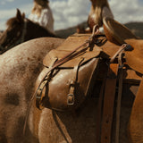 Vintage Leather Saddle Bag